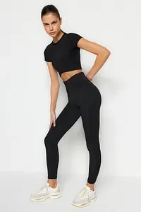 Trendyol Black Elastic High Waist Sport Legging